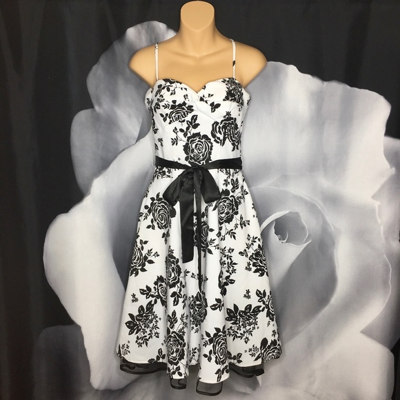 black and white smart dress